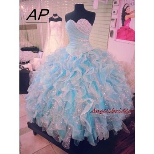 ANGELSBRIDEP Sweet 16 Ball Gown Quinceanera Dresses Fashion Sweetheart Floor-Length Debutante Gowns Special Occasion Party Giown