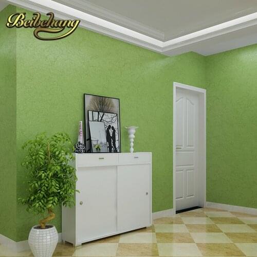 Beibehang Silk color monochrome red yellow blue violet non-woven wallpaper plain covered with modern minimalist all-match