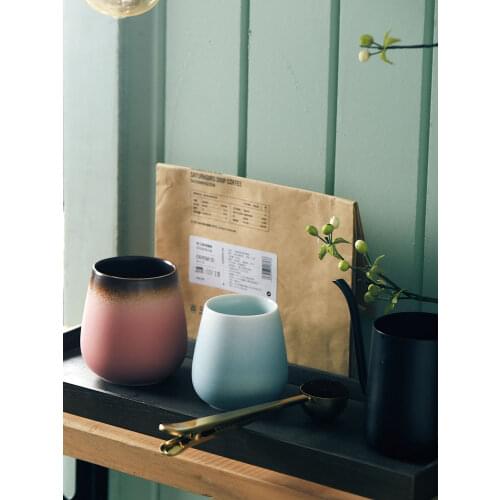 Macaron color Japanese hand-made coffee cup personalized matte mug water cup Nordic simple cup milk cup