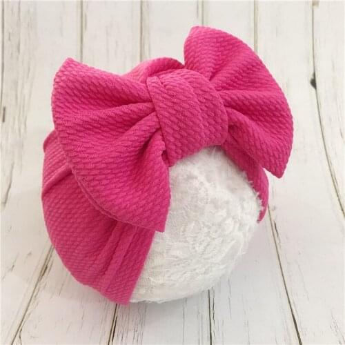 Baby Baby Hat New Cotton Big Bow Child Baby Butterfly Warm Solid Color Indian Hat Child Baby Girl Boy Girl Hat