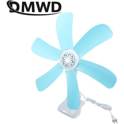 DWMD Home Desktop clip fan Mini Electric wall mounted Office Clamp cooling fans Student Dorm Bed Natural Wind Ventilation EU US