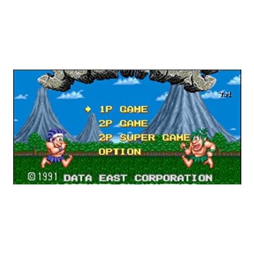 Joe & M 16 bit Big Gray Game Card For USA NTSC Game Player