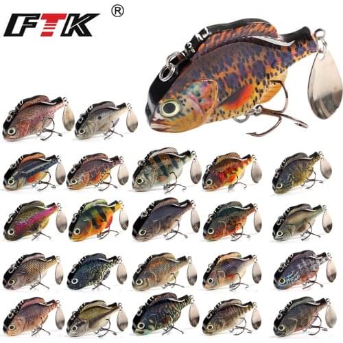 FTK 1pc Fishing Lure Wobbler Tackle Swim Bait 65mm/37g Assorted Bass Floating Hard Sinking 3D Eye Fishlike Topwater Crankbait HF
