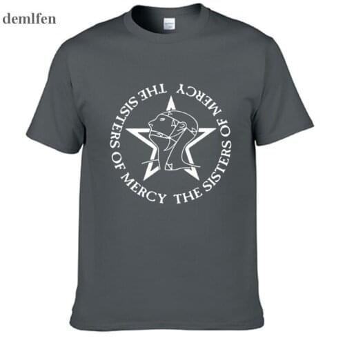 The Sisters Of Mercy T-Shirt Men And Women Tee Post Punk Goth Rock Band T Shirts Cotton Tops Tees