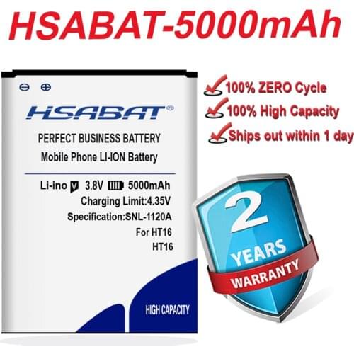 HSABAT 5000mAh Original Mobile Phone Replacement Battery for HOMTOM HT16 use for HOMTOM HT16 Pro