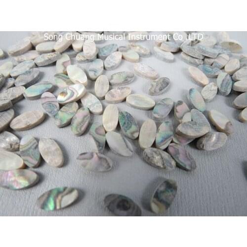 Inlay 50 pcs oval shape 0.2"x0.39"(5x10mm) shell blanks diamond cut