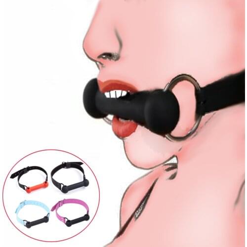 Oral Mouth Gag BDSM Bite Silicone Dog Bone Gag Mouth Gag SM Bondage Restraint Mouth Plug Adult Sex Toys Ball Gag For Adult Games