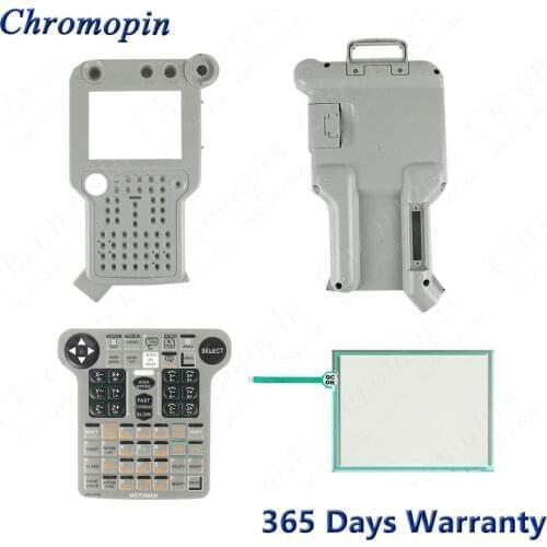 JZRCR-NPP01B-1 Plastic Case for Yaskawa NX100 JZRCR-NPP01B-1 Motoman Teach Pendant Touch Screen with Membrane Overlay Film