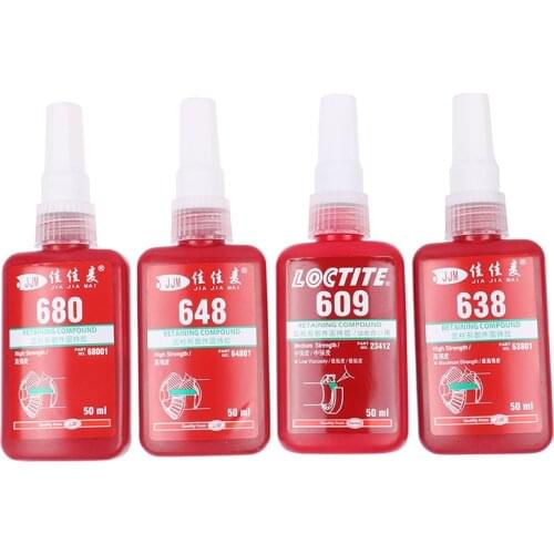 609 638 648 680 Retaining Compound Thread locker 50ml Adhesive Glue for Bearing