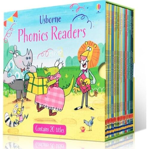 20 books/set Usborne phonics readers English childrens picture book enlightenment warm parent-child storybook reading