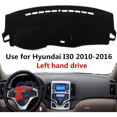 TAIJS Factory Anti cracking 3colors Polyester Fibre Car Dashboard Mat For Hyundai I30 2010-2016 Left hand drive