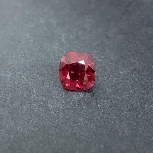 Meisidian Lab Created 5x5mm To 14x14mm Cushion Shape Royal Red Ruby GRC Loose Synthetic Gemstone
