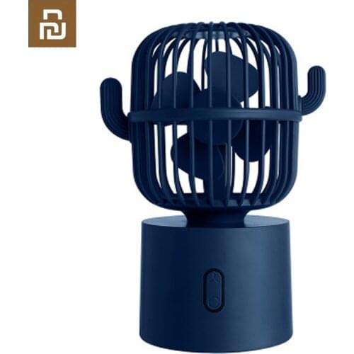 Xiaomi youpin cactus shaking head fan 2400mAh USB charging silent portable desktop mini fan