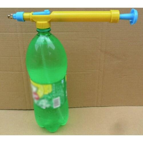 1 Pcs Coke Bottle Interface Plastic Trolley Gun Nozzle Manual Spray Watering Head Pressure Sprayer ,Sprayer Pump for Garden Use
