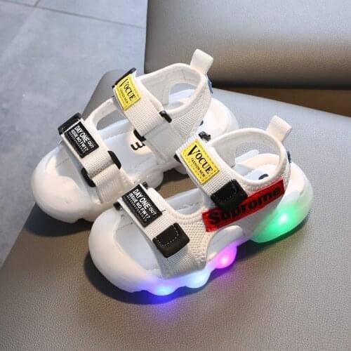 Anti Slip Sandals Baby Girl Unisex Summer Glow Toddler 3-6 Years Old Kids Sneakers for Girls Zapatos Para Ninas Sandals BE50SH