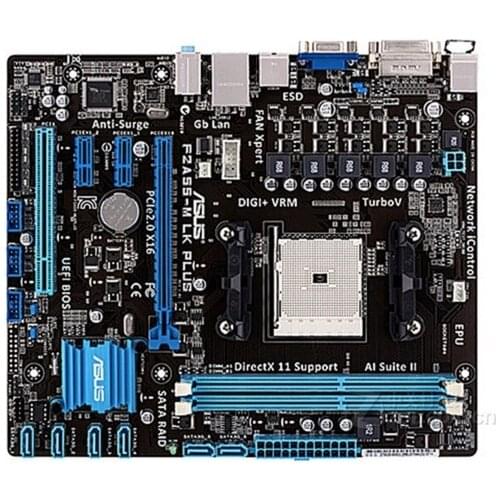 Free shipping original motherboard for for ASUS F2A55-M LK PLUS DDR3 Socket FM2 USB2.0 VGA DVI 16GB A55 Desktop motherborad