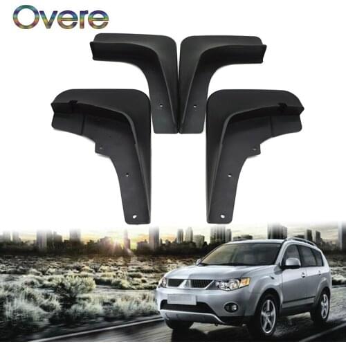 Overe Car Front Rear Mudguards For Mitsubishi Outlander 2.4 2007 2008 2009 Mud Flaps Accessories Splash Guard Car-styling Fender