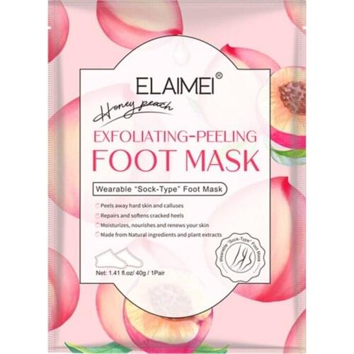 Peach Moisturizing Foot Peel Mask Exfoliating Remove Dead Skin Calluses Crack Feet Masks for Heels New Arrivals