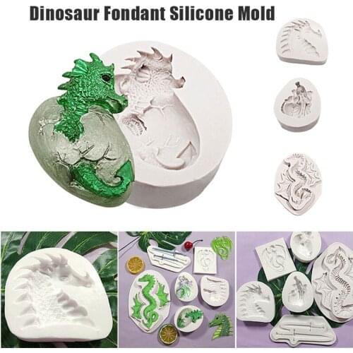 NEW Dinosaur Fondant Silicone Mold Fondant Cake Chocolate Mould DIY Decorating Tool Bakeware HUN