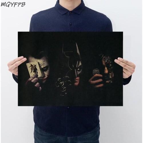 Clown Kraft Paper Movie Poster Wall Sticker Decorative Painting Household Products 50.5x3cm