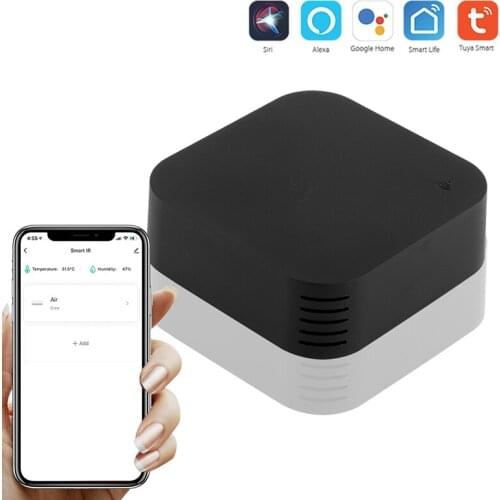 Portable Tuya Smart Home WiFi Infrared Universal Remote Control With Temperature Humidity Detector Work With Alexa Google Home