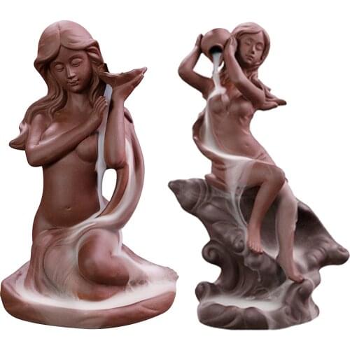 Handmade Backflow Incense Burner Incense Cone Holder SPA Room Aroma Censer