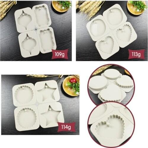 Silicone molds tablets kitchen tools many tyles decoration mold four hole round heart star silicone forms aroma stone moulds