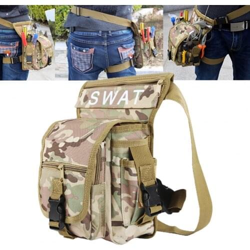 Outdoor sports fishing mountain outdoor fishing leg bag unisex waterproof nylon leg bag waist bag army fan leg bag