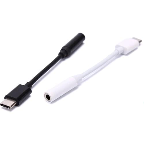 Type-C To 3.5mm Earphone Cable Adapter Type C Male To 3.5 AUX Audio Female Jack