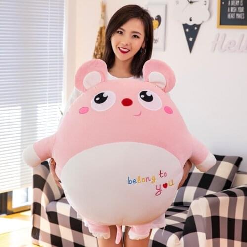 1PC 85CM Lovely Rat Pillow Stuffed Animal Plush Toys For Girls Children Boys Toys Cute Mouse Dolls Birthday Gifts
