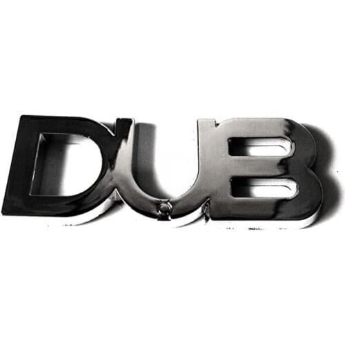 10PCSXABS Plastic 3D Small Size Dub Rear Back Car Stickers Emblems Badges