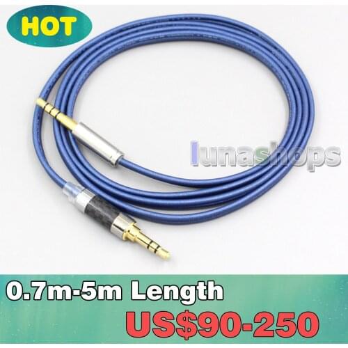 2.5mm 4.4mm XLR 3.5mm High Definition 99% Pure Silver Earphone Cable For Audio Technica msr7 sr5 ar3 ar5bt LN006818