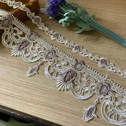 3 yards 12 cm 3.5cm Lace Ribbon Trims for Sofa Cushion Trimmings Home Textiles Applique Polyester Sewing DIY Crafts New