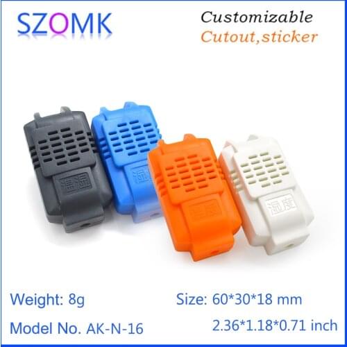 50 pcs) 60*30*18mm szomk plastic electronic equipment enclosure distribution box diy plastic case enclosure humidity sensor box