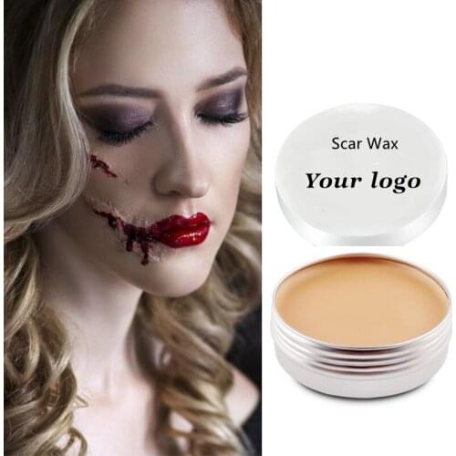 50pcs Private Label Professional Special Effects Festival Halloween Decoration Makeup Skin Body Scar Wax Wholesale