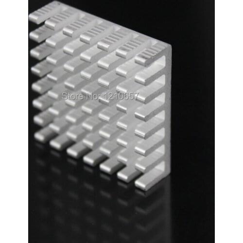 500PCS lot 28x28x8mm Heat sink Sliver Cooling Chipset IC LED Aluminum Heatsinks
