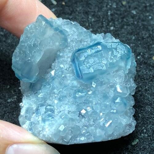 52.1g natural blue-green fluorite mineral ring vein healing teaching specimen stone decoration collection ornaments