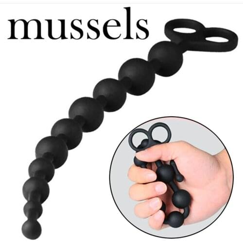 34cm Long Small Anal Beads Silicone Butt Plug Anal Balls Sex Toys For Adult Woman Gay Male Prostate Massage Erotic Anus Buttplug