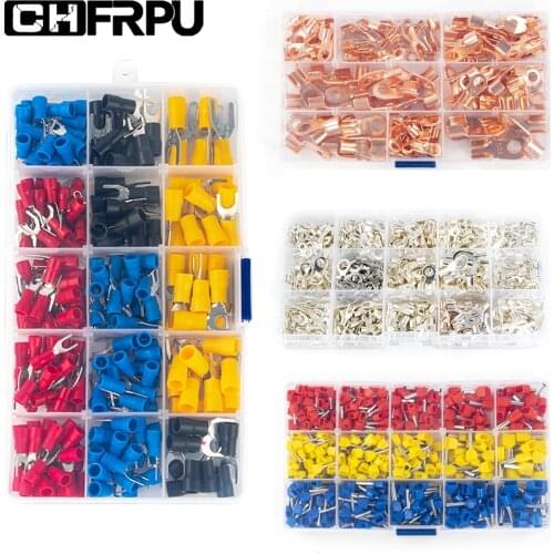 Assorted Insulated Cable Connector Electrical Wire U/O/Tube-type crimping butting terminal auto parts kit Combination box