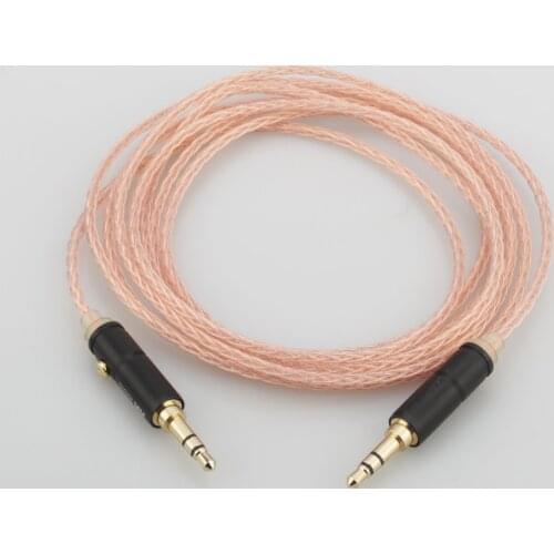 Audiocrast 8 Cores Litz braid 3.5mm to 3.5mm Stereo Male Upgrade Cable HIFI audio aux Cable