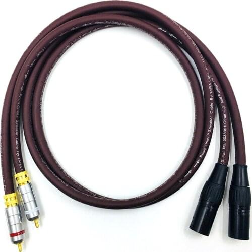 Audiophile Audio Cable 2 RCA Male to 2 XLR HIFI Plug 3 Pin Male Hi-end CD Amplifier 2RCA to 2RCA Male Audio Cable