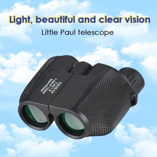 Telescope Binoculars 10X25 BAK4 High Powered With Low Light Night Vision Portable Hunting Camping Telescope Autofocus Telescope