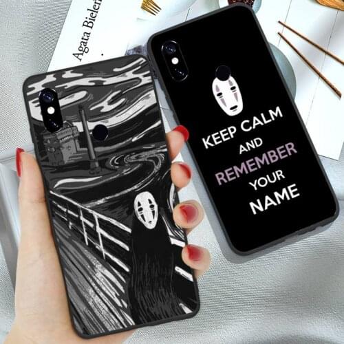 Studio Ghibli No Face man Phone Case For Xiaomi Mi A1 A2 5 6 6PLUS 8 9 SE Lite MIX 2 2S MAX 2 3 Pocophone F1