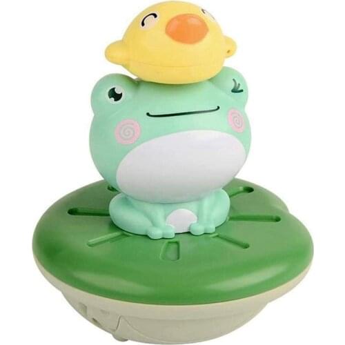 Baby Bath Toys Electric Spray Water Floating Rotation Green Forg Sprinkler Toy Shower Game for Children Kid Bathroom