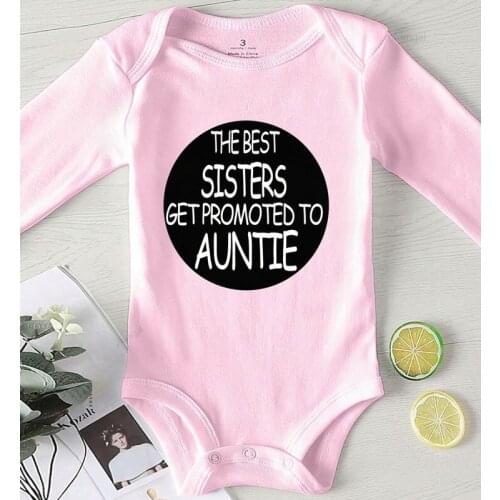 Kids Clothing Baby Shower Gifts Toddler Girls Winter Romper Boy Clothes Printing Best Sister Auntie Jumpsuit Newborn Autumn