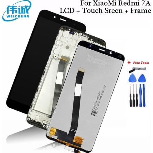 For Xiaomi Redmi 7A Display Touch Screen Digitizer Assembly Replacement With Frame Replacement Part For Xiaomi 7A LCD Sensor