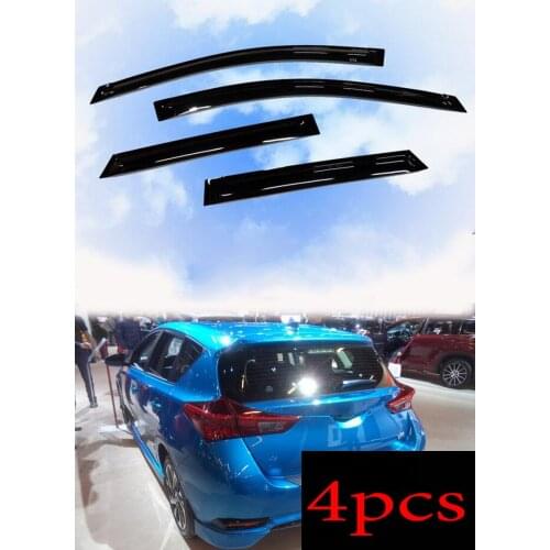 For Toyota Corolla Hatchback 2017-2018 High quality Acrylic Black Window Visor Vent Sun Shade Guard Visor 4pcs