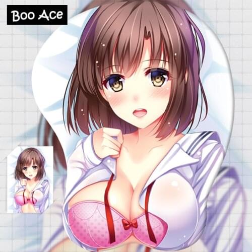 "Saenai Heroine no Sodatekata" Katou Megumi Anime 3D Oppai Mouse Pad Wrist rest