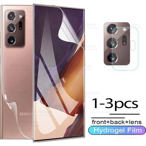 Hydrogel film for Samsung Galaxy Note 20 Ultra screen protector for Samsung Note 20Ultra 20 Not 20 Ultra front back glass film