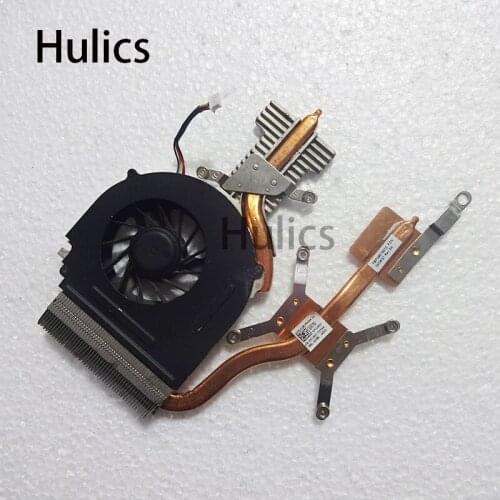 Hulics Original CN-0Y140J For DELL Studio 1555 cooling fan heat sink heat sink copper tube 0Y140J